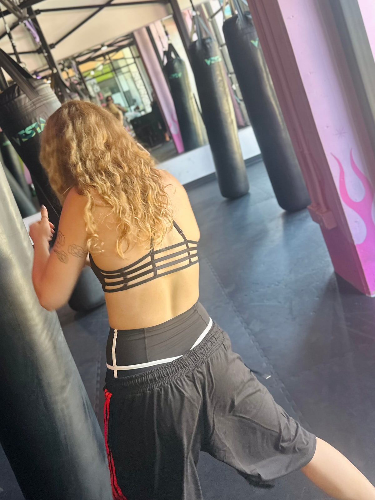 Black/Red Athletic Shorts