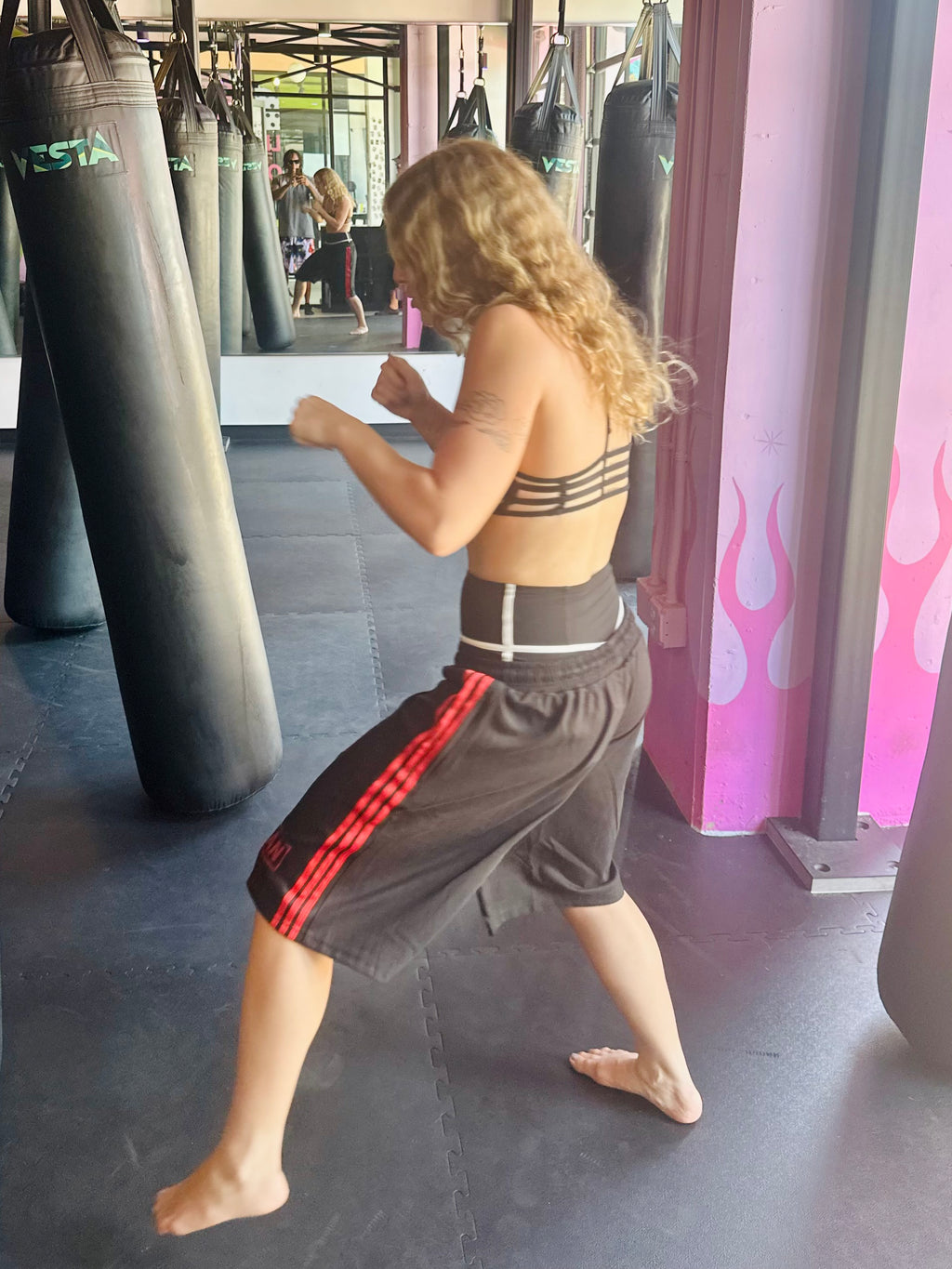 Black/Red Athletic Shorts