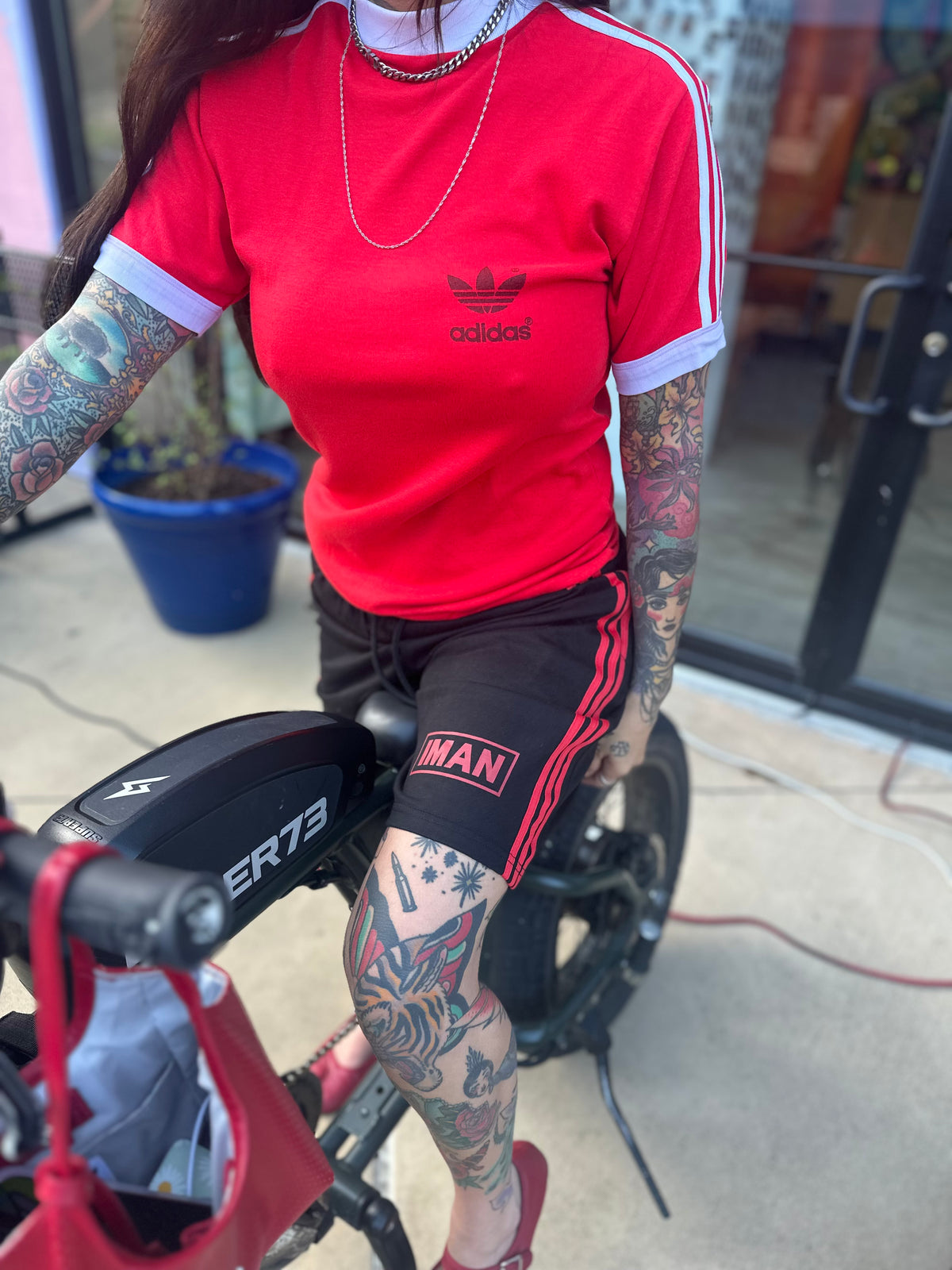 Black/Red Athletic Shorts