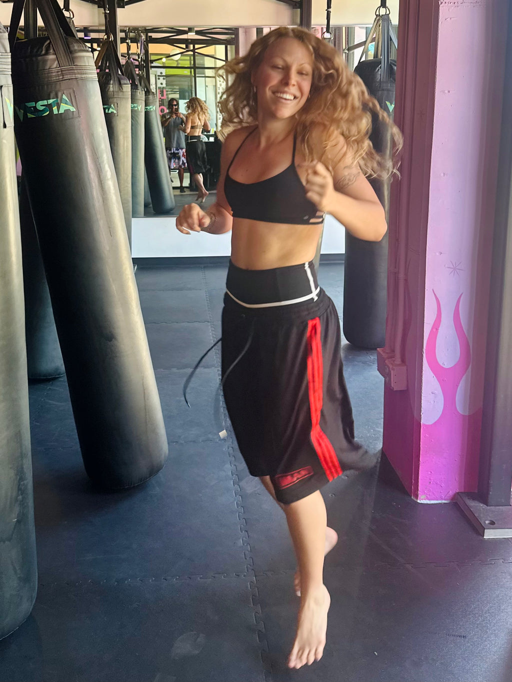 Black/Red Athletic Shorts