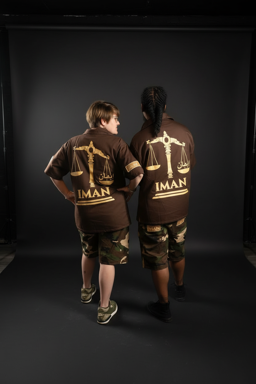 Khaki Knee Length Short Set